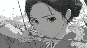 矢をつがえる
